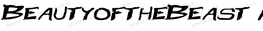 BeautyoftheBeast Medium字体转换